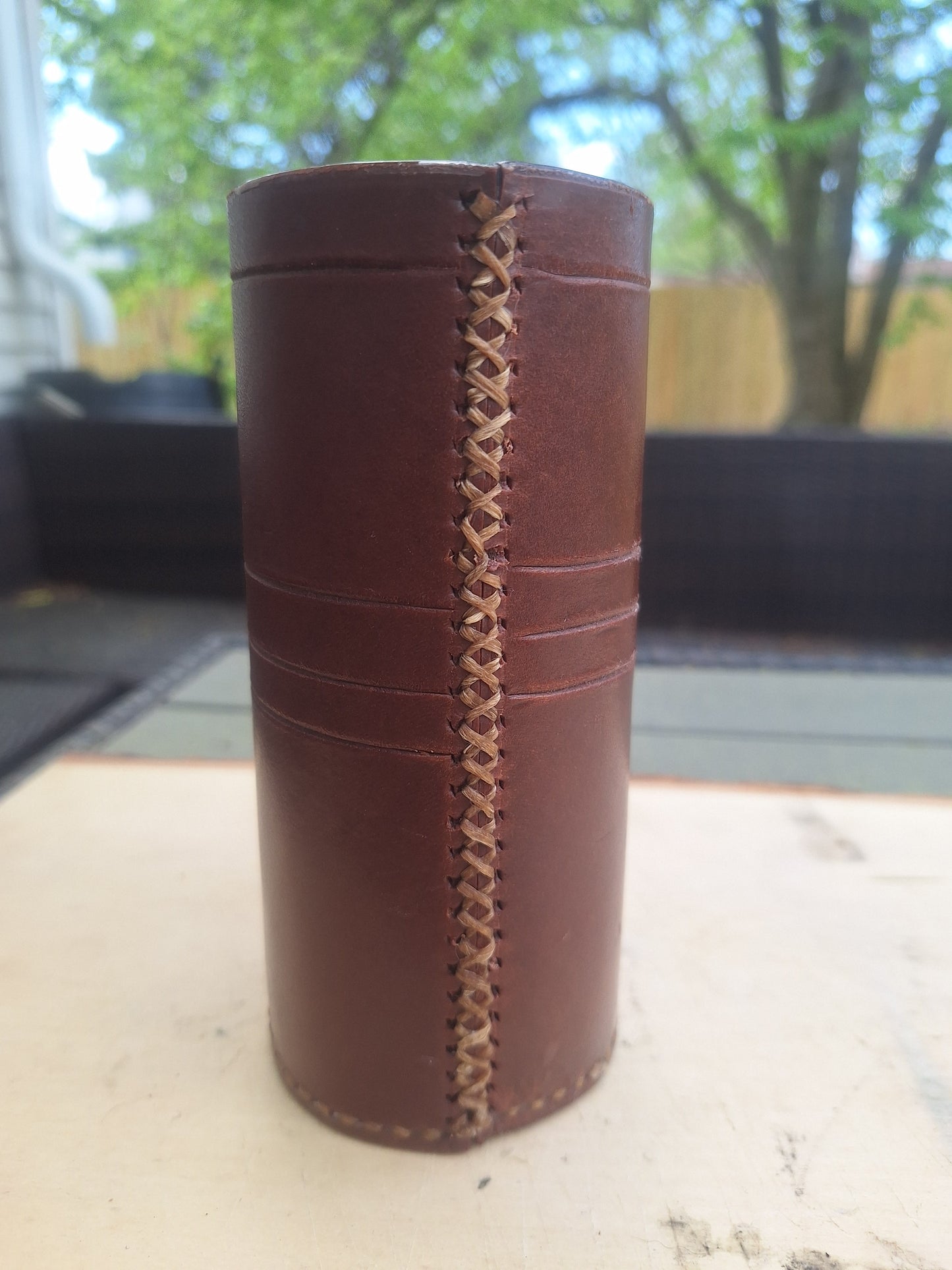 In Stock leather Tumbler