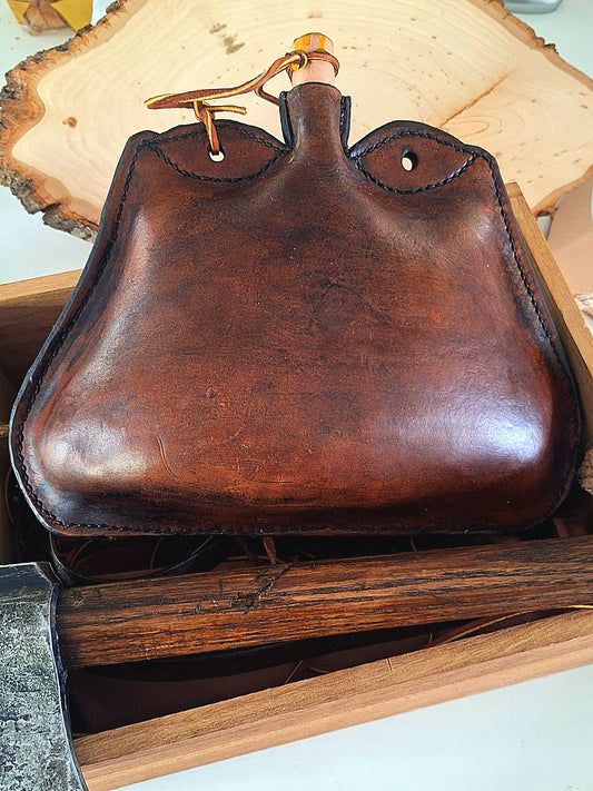 Large Leather Bottle